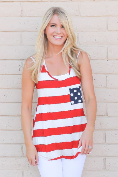 Red, White and Blue - The Bubbly Blonde